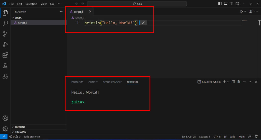 Hello, World from VS Code