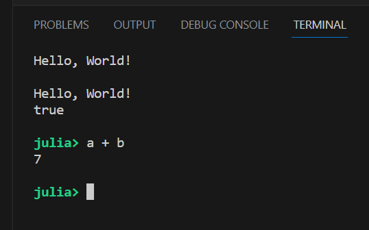 VS Code Julia REPL