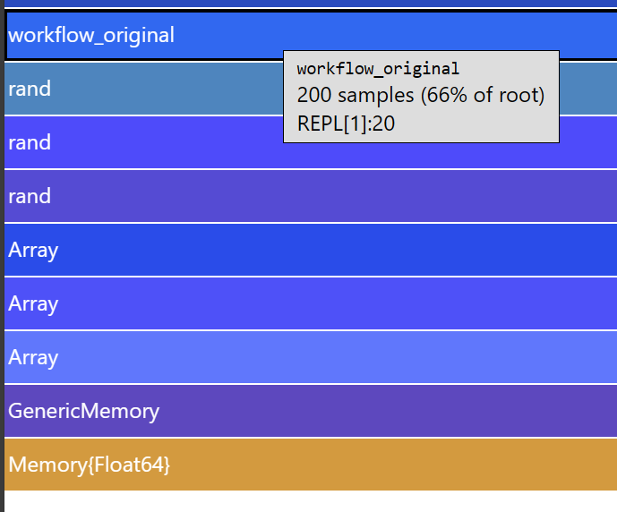 Mouse hover displaying file and line info